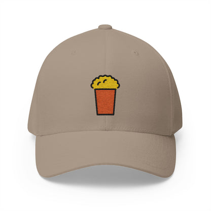 Popcorn Emoji Khaki Cap – Premium by Capmoji