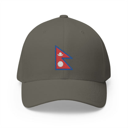 Flag: Nepal Emoji Olive Cap – Premium by Capmoji