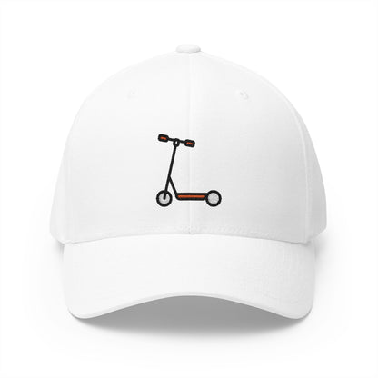 Kick Scooter Emoji White Cap – Premium by Capmoji