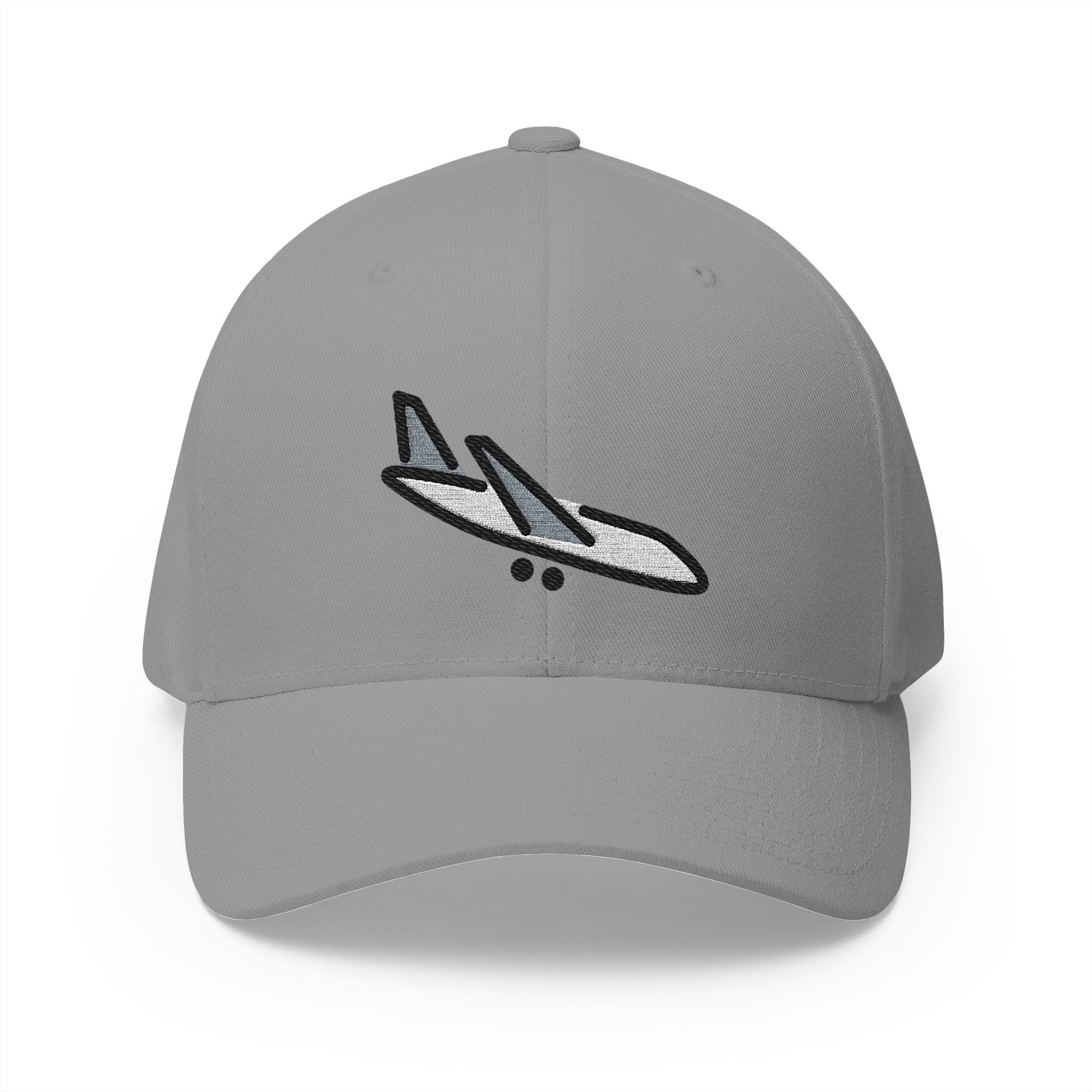 Airplane Arrival Emoji Grey Cap – Premium by Capmoji