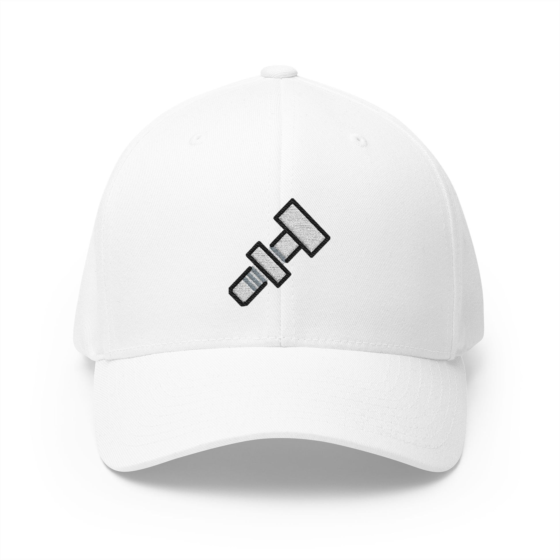 Nut And Bolt Emoji White Cap – Premium by Capmoji