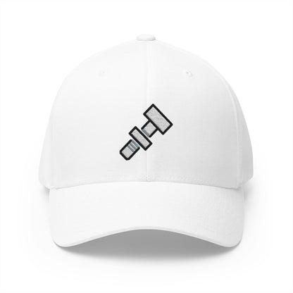 Nut And Bolt Emoji White Cap – Premium by Capmoji