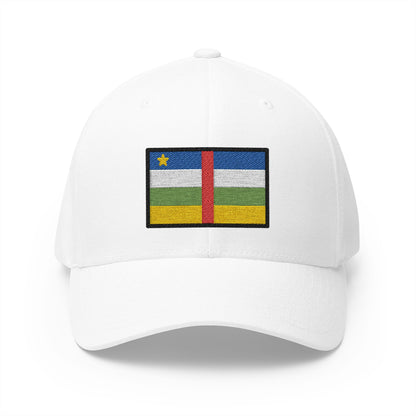 Flag: Central African Republic Emoji White Cap – Premium by Capmoji
