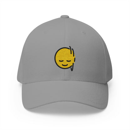 Head Shaking Vertically Emoji Grey Cap – Premium by Capmoji