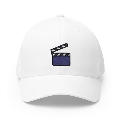 Clapper Board Emoji White Cap – Premium by Capmoji