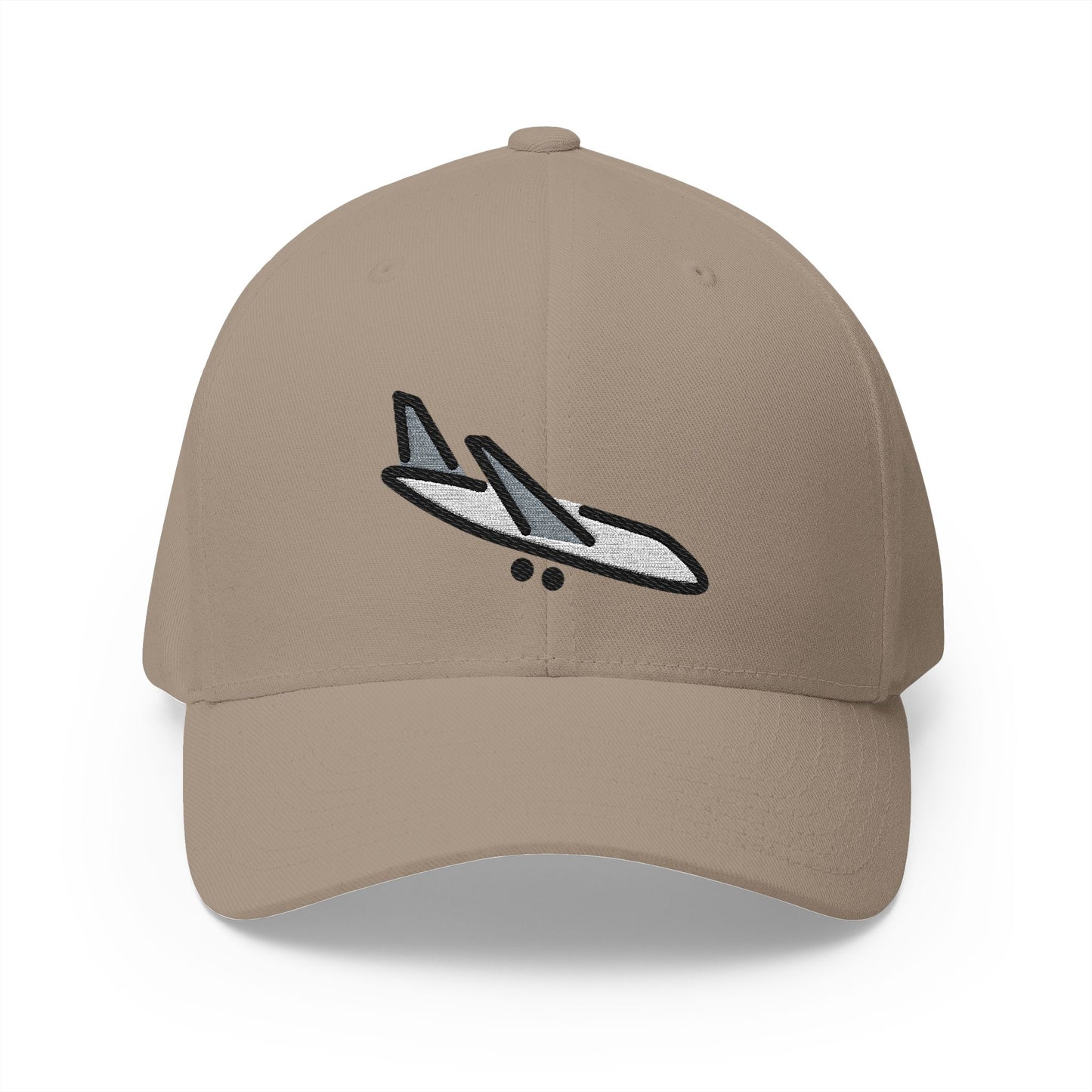 Airplane Arrival Emoji Khaki Cap – Premium by Capmoji
