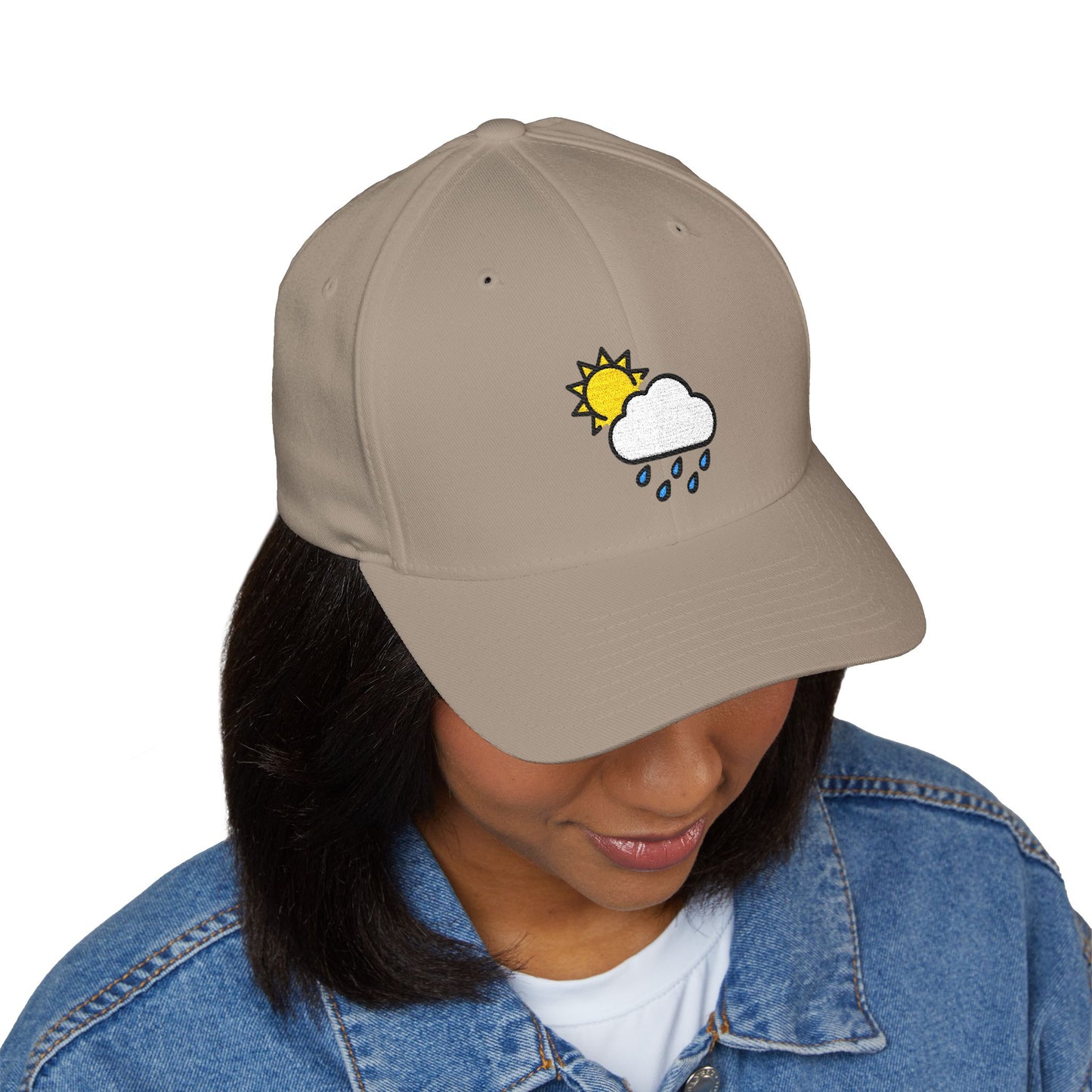 Sun Behind Rain Cloud Emoji Cap – Premium by Capmoji