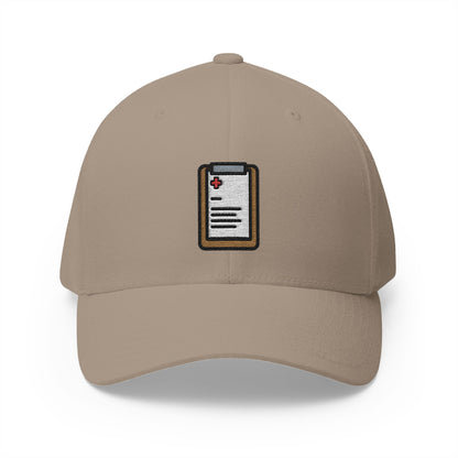 Patient Clipboard Emoji Khaki Cap – Premium by Capmoji