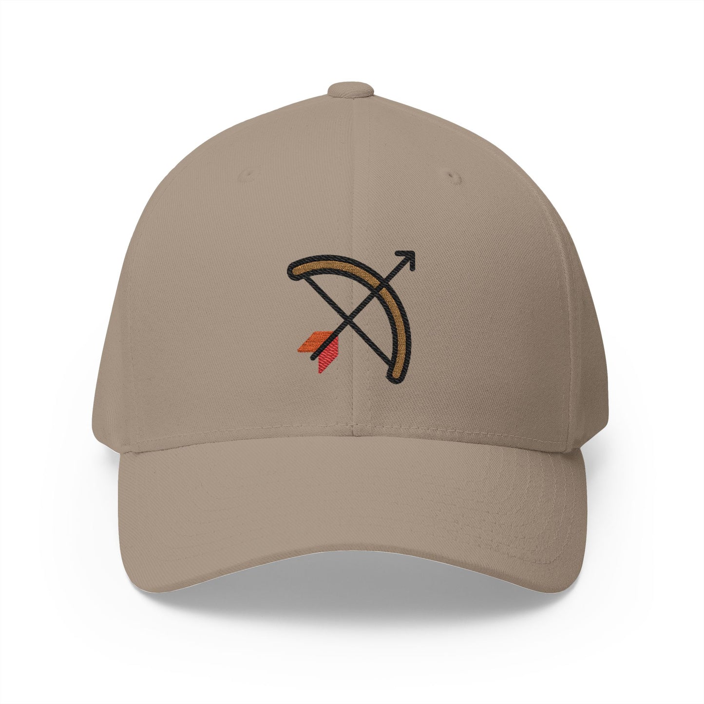 Bow And Arrow Emoji Khaki Cap – Premium by Capmoji