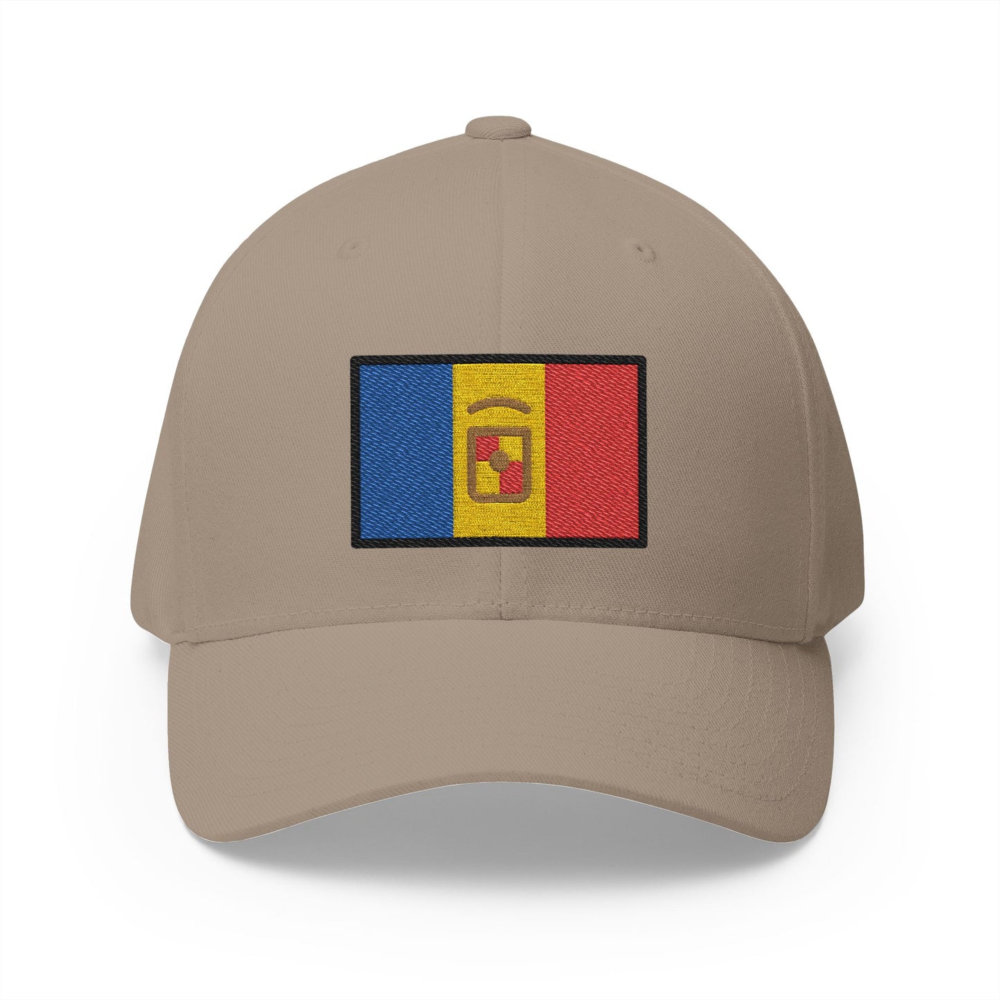 Flag: Andorra Emoji Khaki Cap – Premium by Capmoji