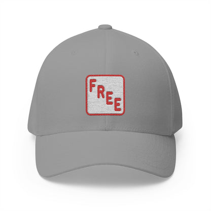 Free Button Emoji Grey Cap – Premium by Capmoji