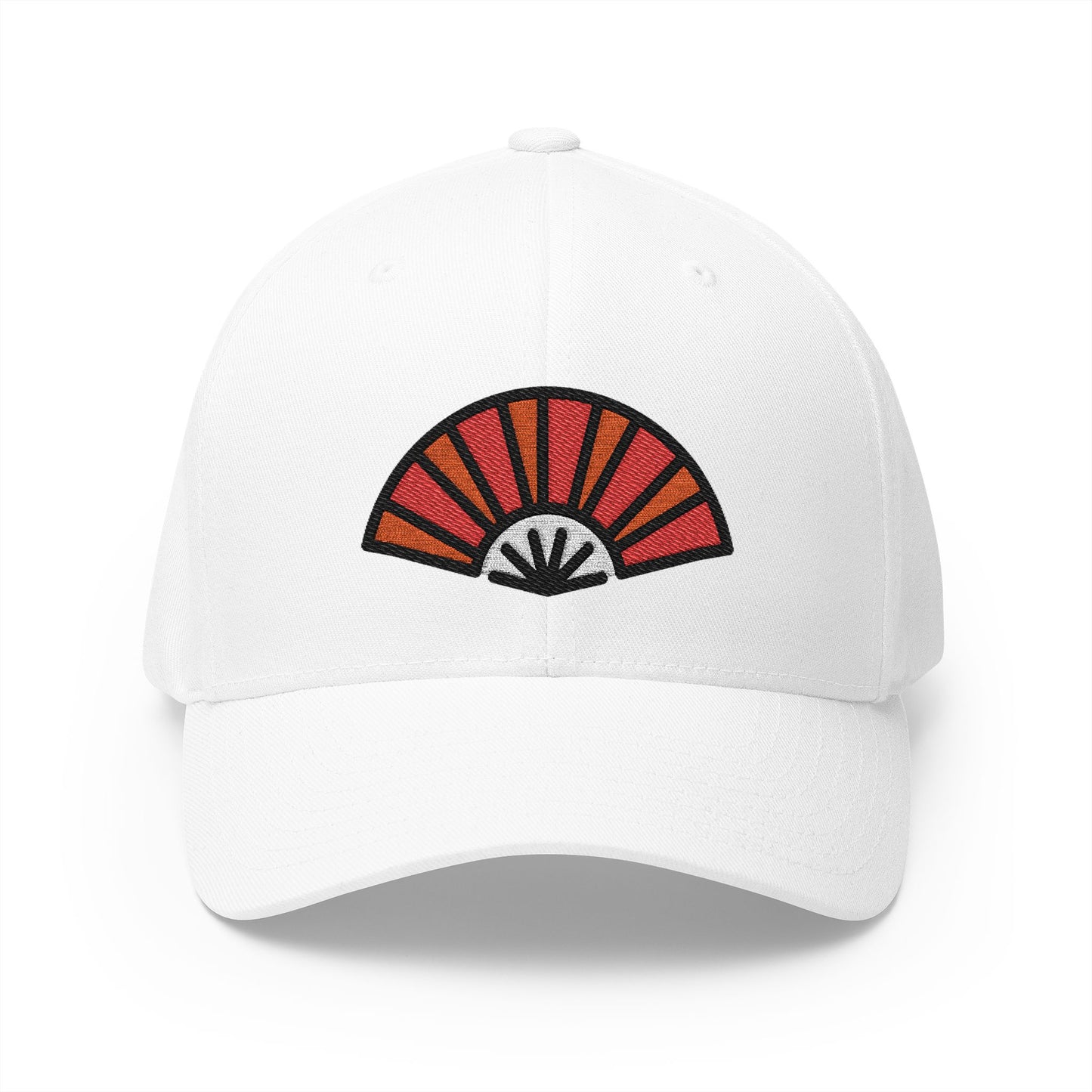 Folding Hand Fan Emoji White Cap – Premium by Capmoji