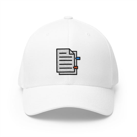 Bookmark Tabs Emoji White Cap – Premium by Capmoji