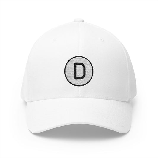 Regional Indicator D Emoji White Cap – Premium by Capmoji