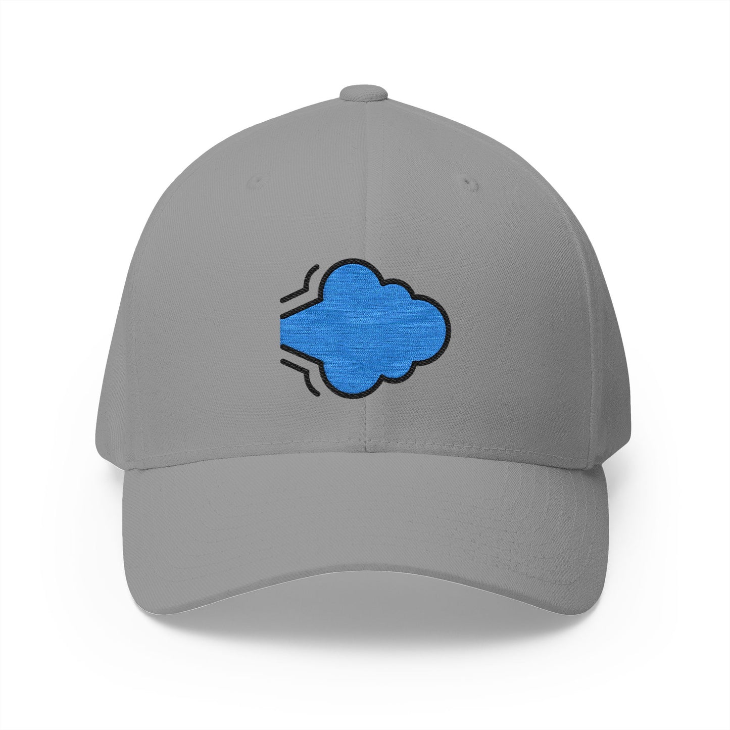 Dashing Away Emoji Grey Cap – Premium by Capmoji