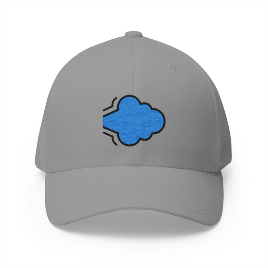 Dashing Away Emoji Grey Cap – Premium by Capmoji