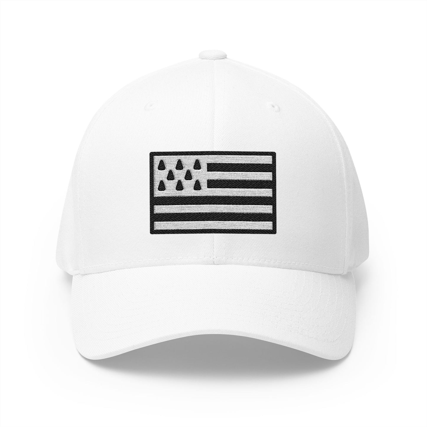 Bretagne Flag Emoji White Cap – Premium by Capmoji