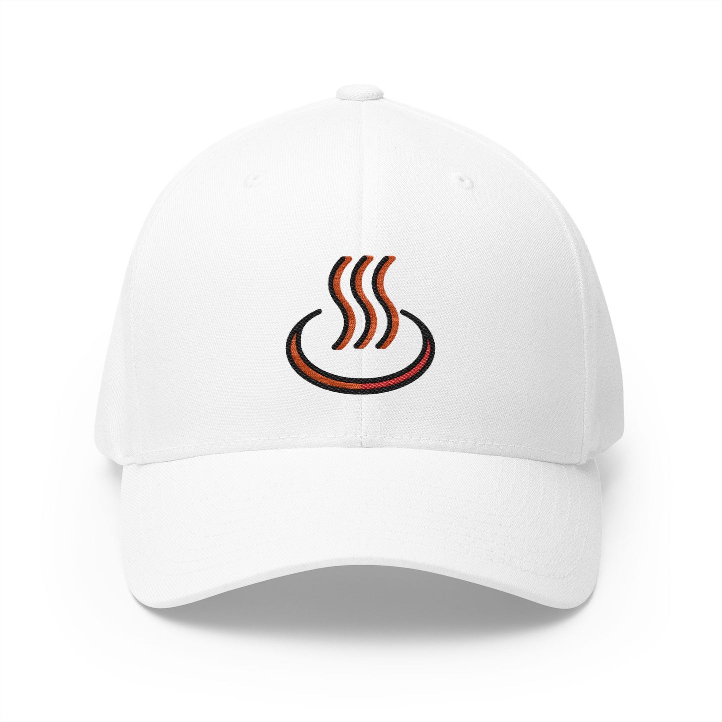 Hot Springs Emoji White Cap – Premium by Capmoji