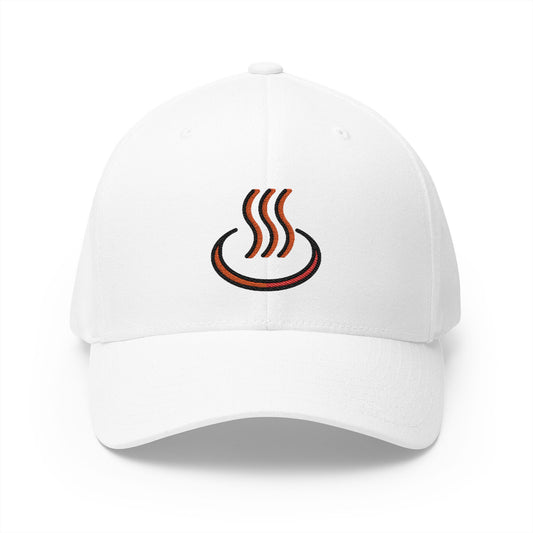 Hot Springs Emoji White Cap – Premium by Capmoji