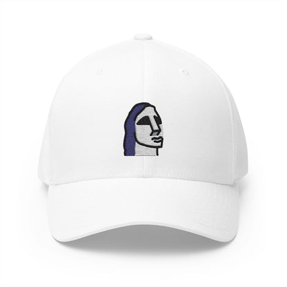 Moai Emoji White Cap – Premium by Capmoji