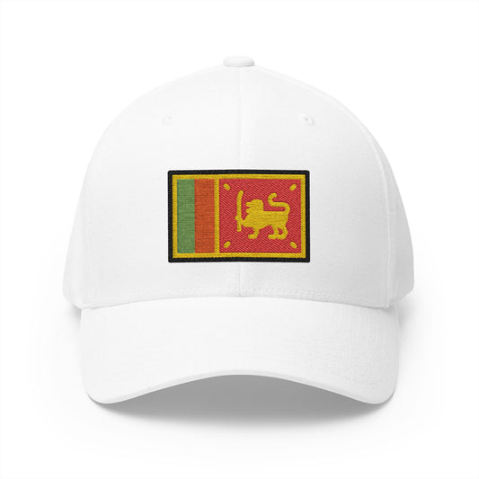 Flag: Sri Lanka Emoji White Cap – Premium by Capmoji