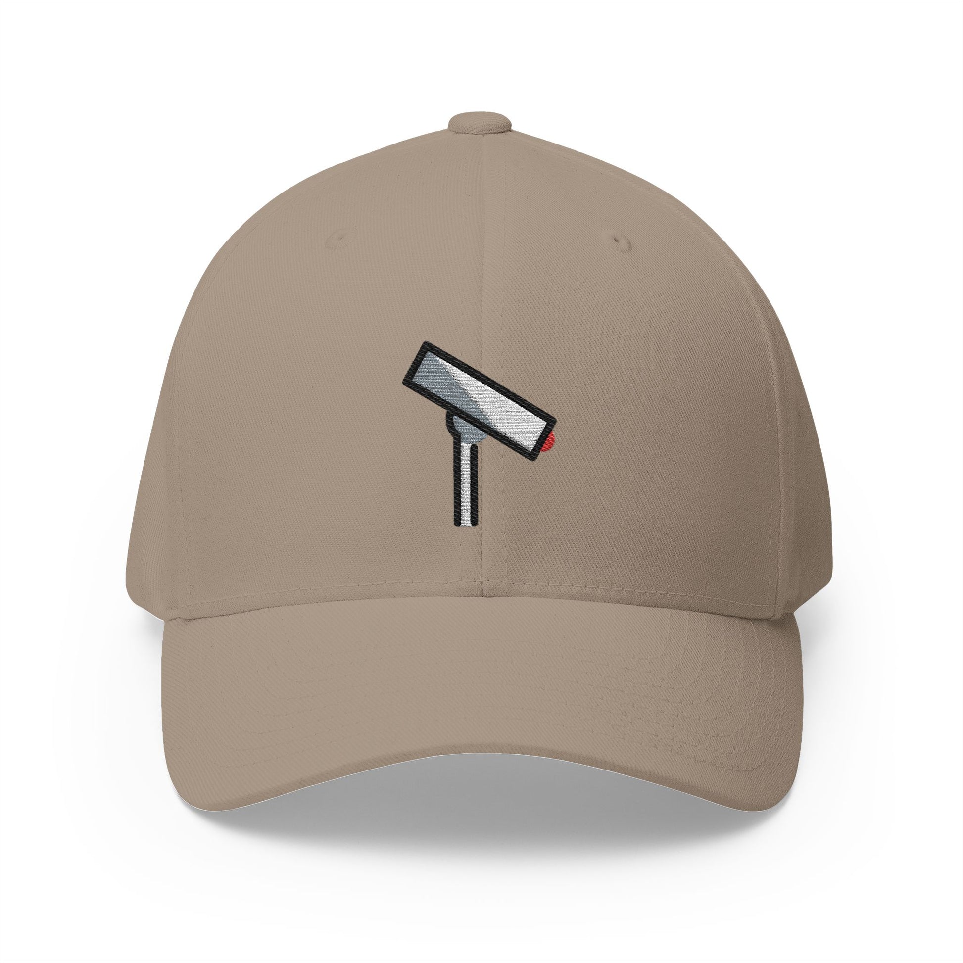Surveillance Emoji Khaki Cap – Premium by Capmoji