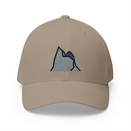 Mountain Emoji Khaki Cap – Premium by Capmoji