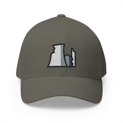 Nuclear Power Plant Ruin Emoji Olive Cap – Premium by Capmoji