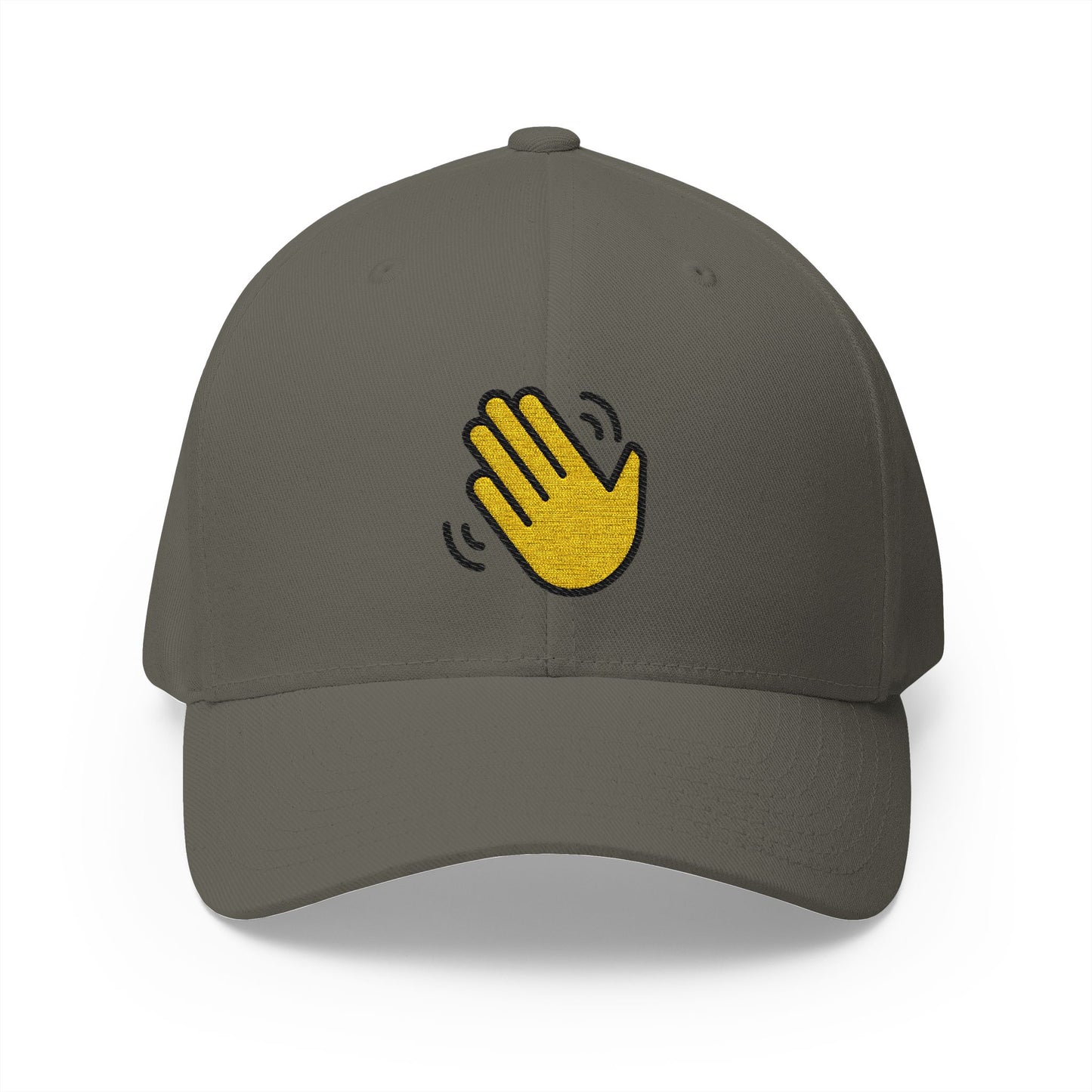 Waving Hand Emoji Olive Cap – Premium by Capmoji