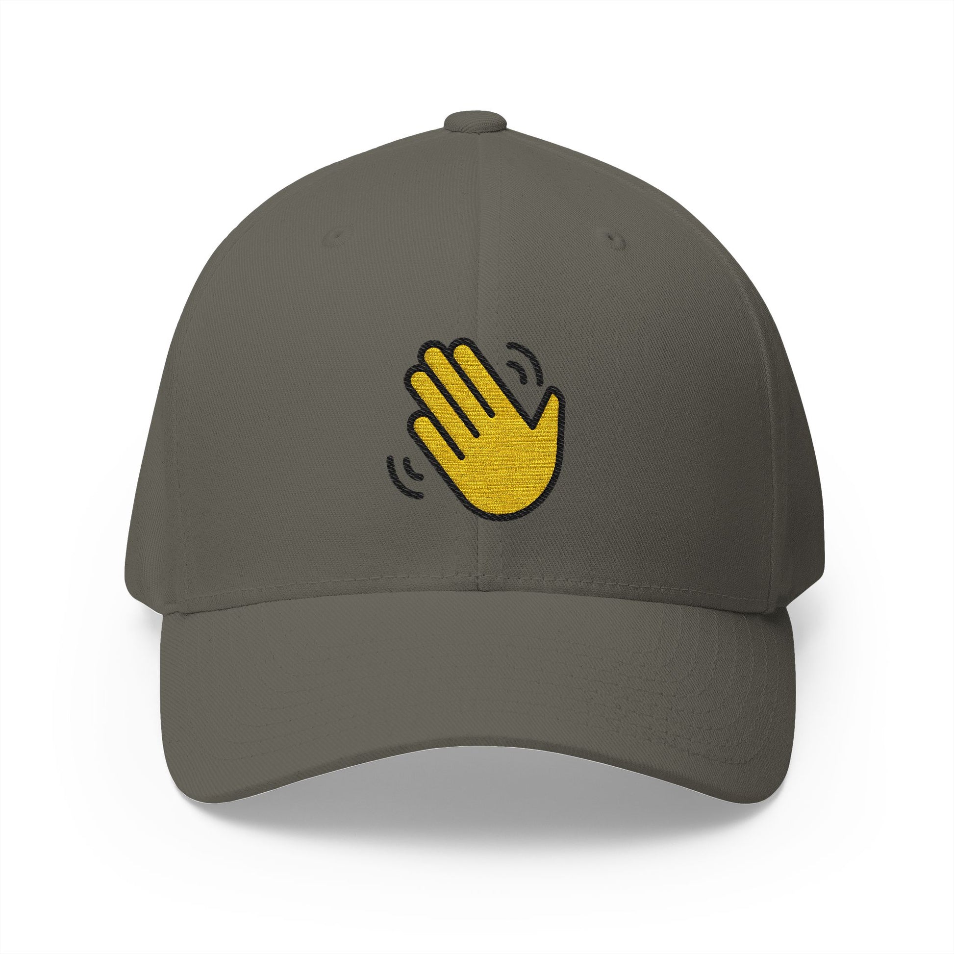 Waving Hand Emoji Olive Cap – Premium by Capmoji