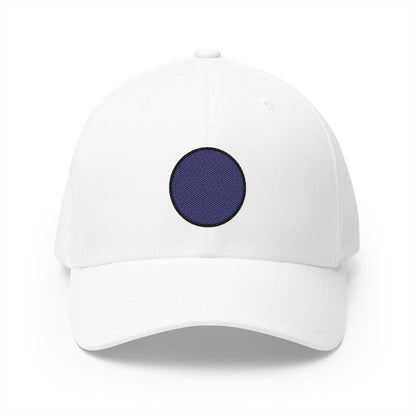 Black Circle Emoji White Cap – Premium by Capmoji