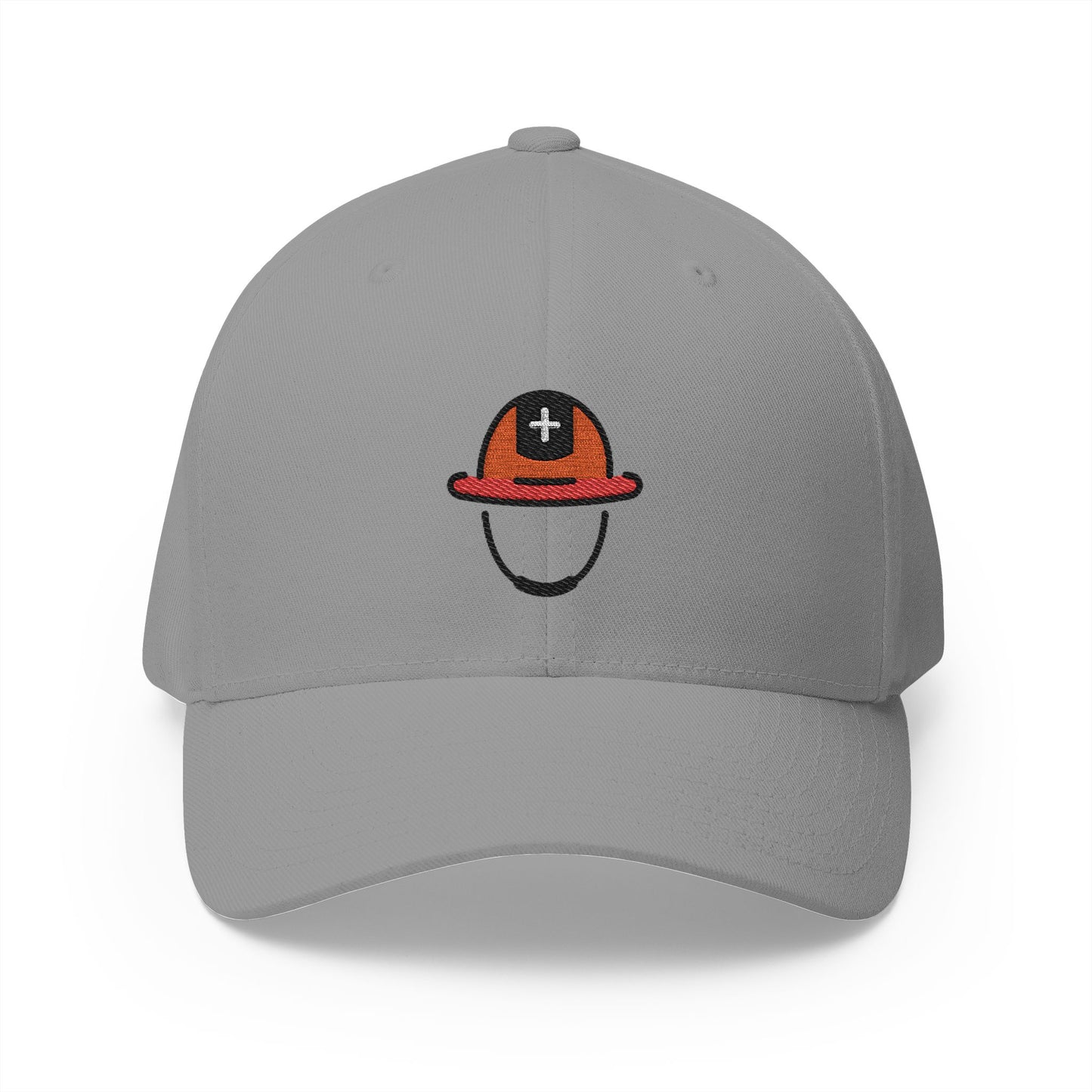 Rescue Worker'S Helmet Emoji Grey Cap – Premium by Capmoji