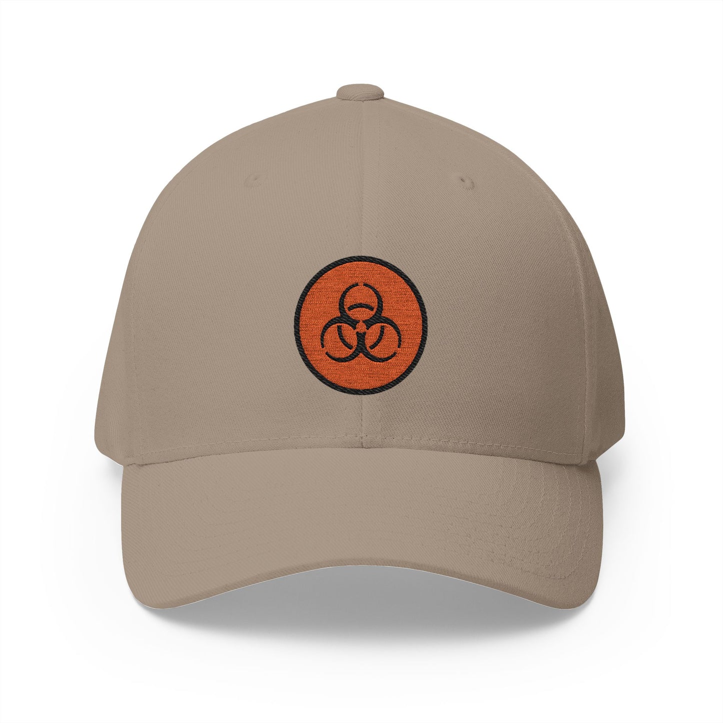 Biohazard Emoji Khaki Cap – Premium by Capmoji