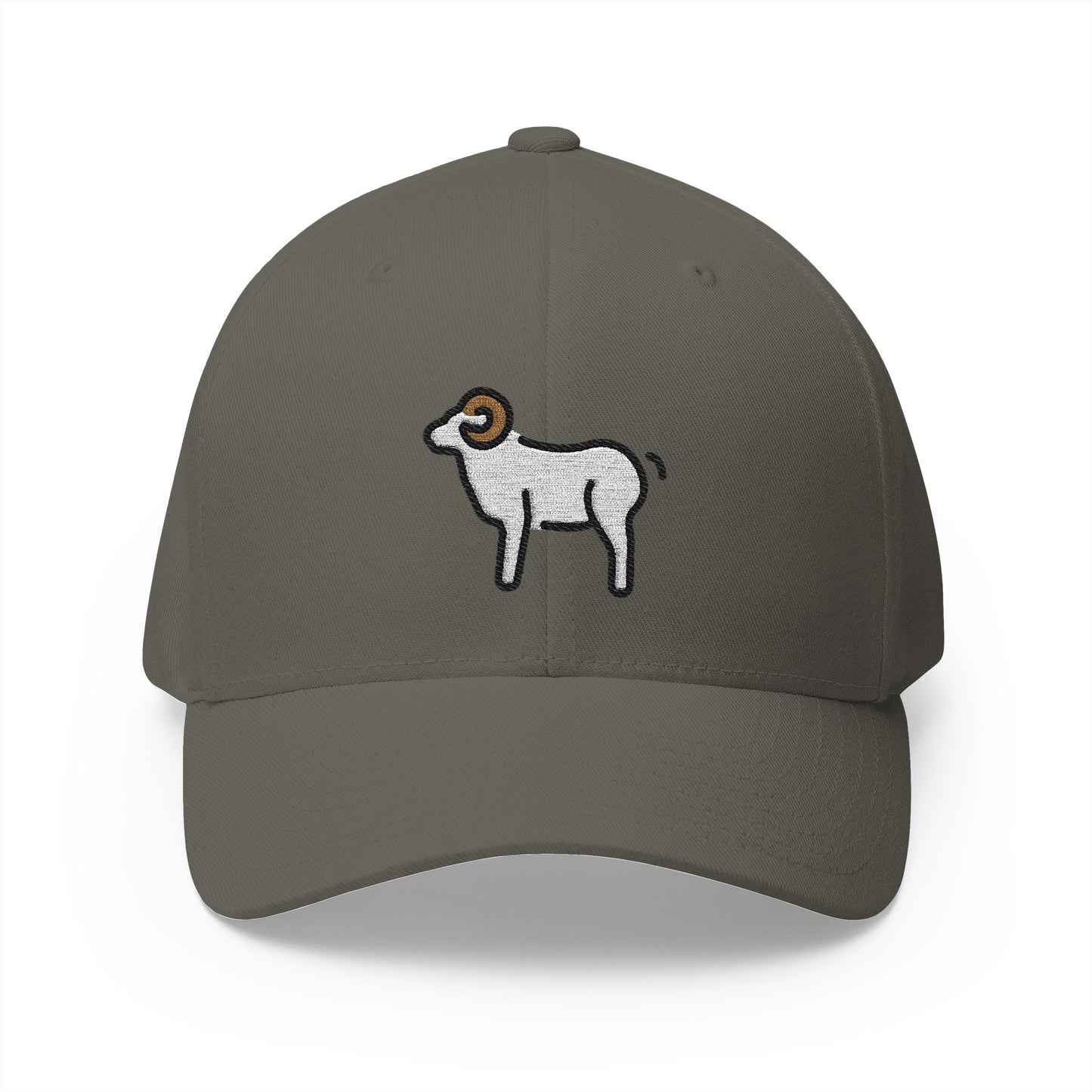 Ram Emoji Olive Cap – Premium by Capmoji