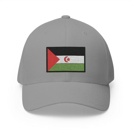 Flag: Western Sahara Emoji Grey Cap – Premium by Capmoji