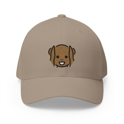 Hear-No-Evil Monkey Emoji Khaki Cap – Premium by Capmoji