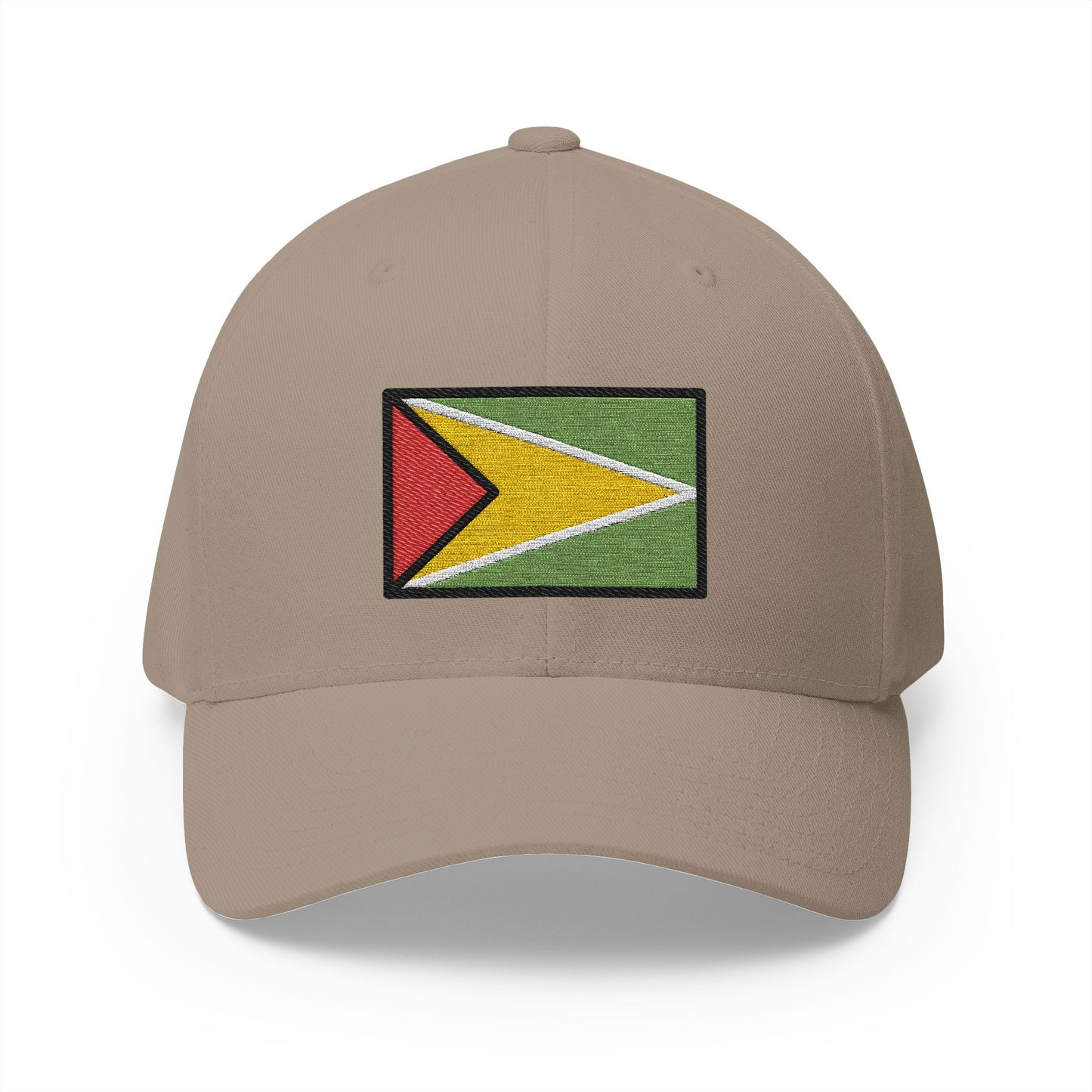 Flag: Guyana Emoji Khaki Cap – Premium by Capmoji