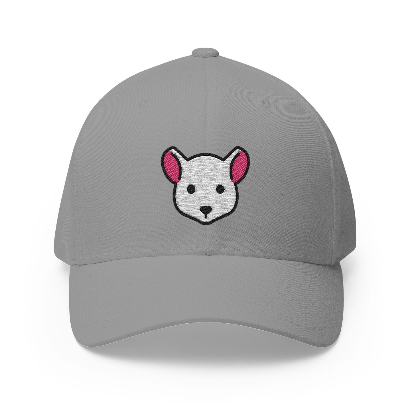 Mouse Face Emoji Grey Cap – Premium by Capmoji