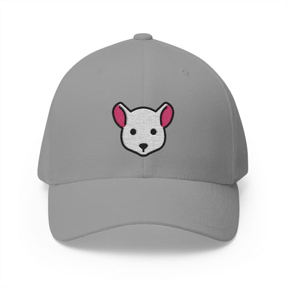 Mouse Face Emoji Grey Cap – Premium by Capmoji