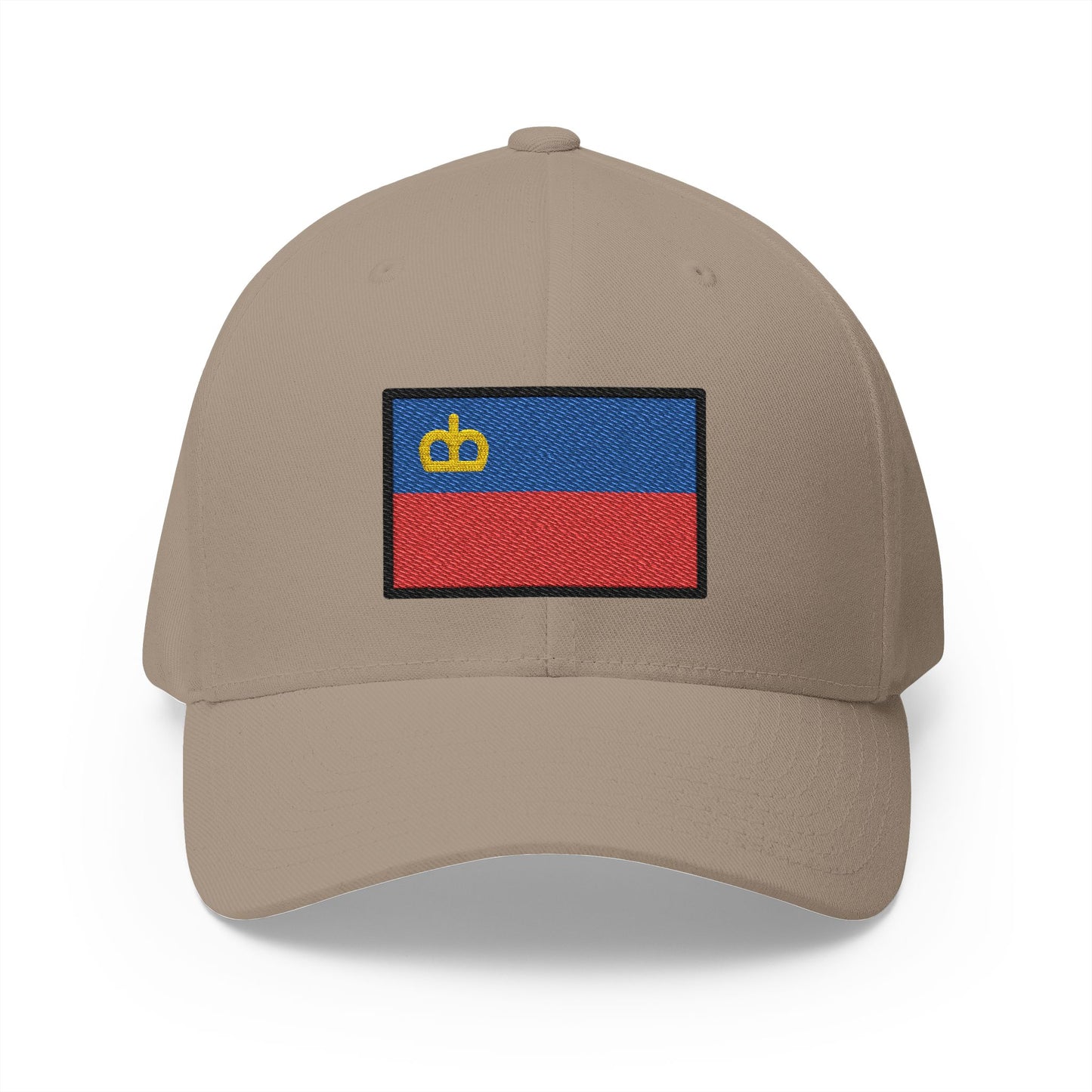 Flag: Liechtenstein Emoji Khaki Cap – Premium by Capmoji