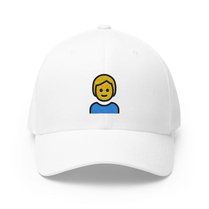 Child Emoji White Cap – Premium by Capmoji