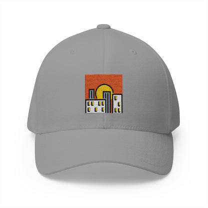 Sunset Emoji Grey Cap – Premium by Capmoji
