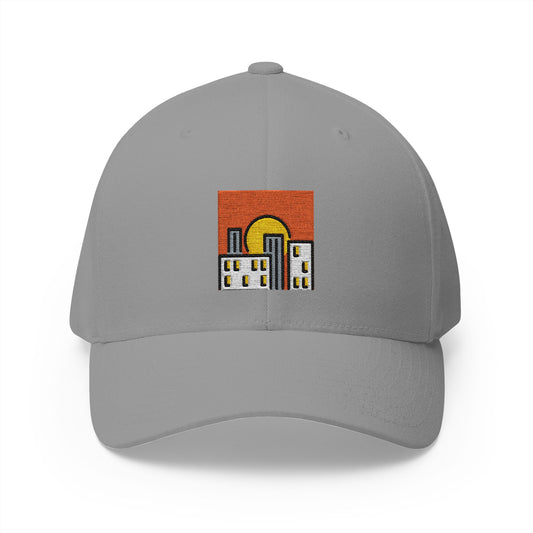 Sunset Emoji Grey Cap – Premium by Capmoji