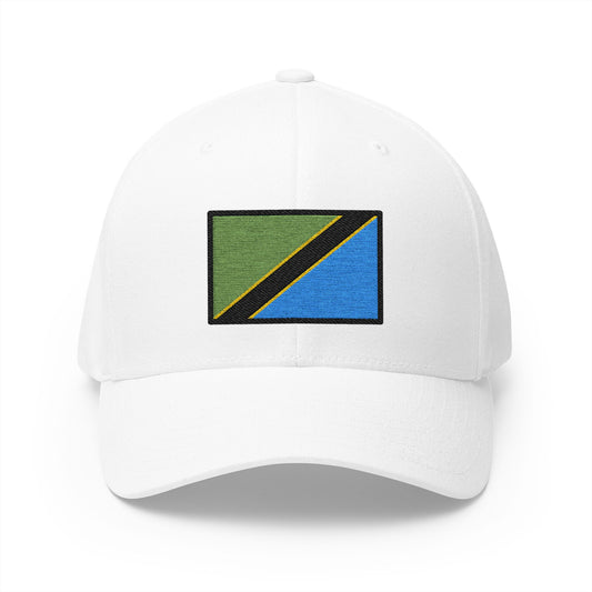 Flag: Tanzania Emoji White Cap – Premium by Capmoji