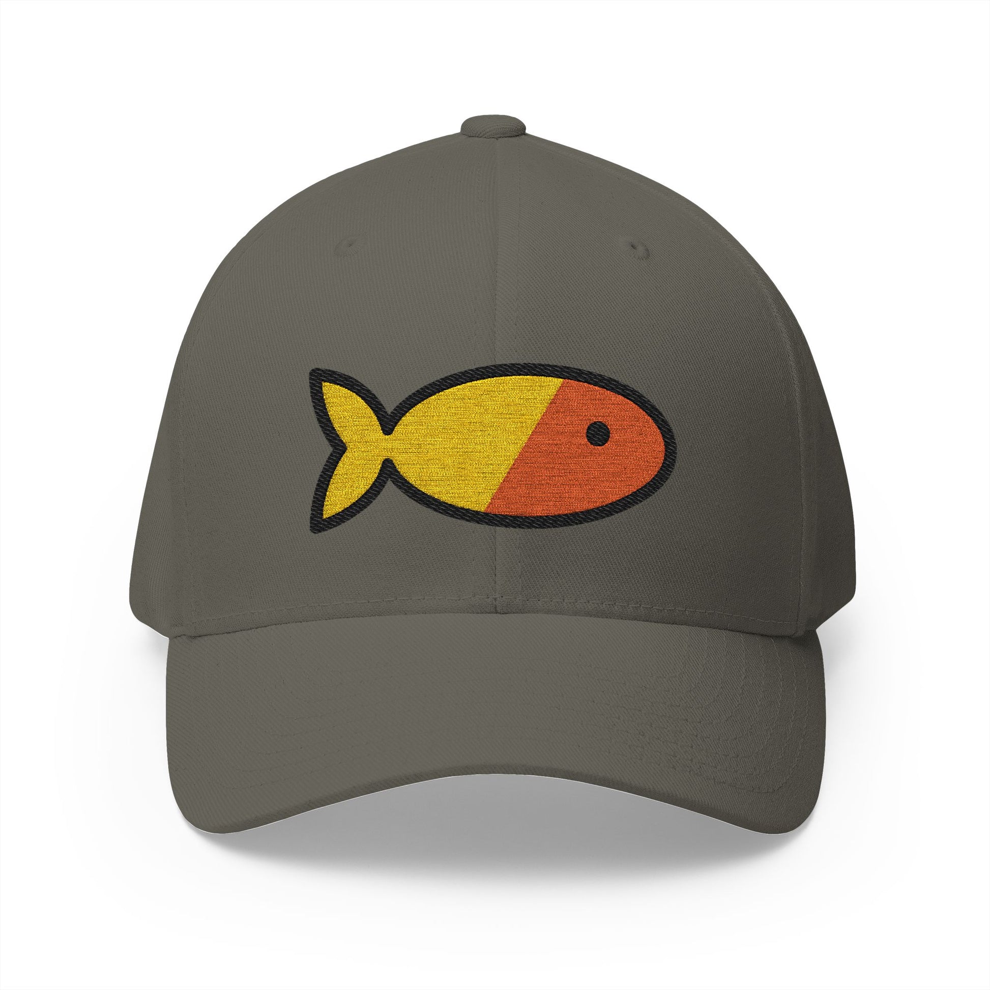 Goldfish Emoji Olive Cap – Premium by Capmoji
