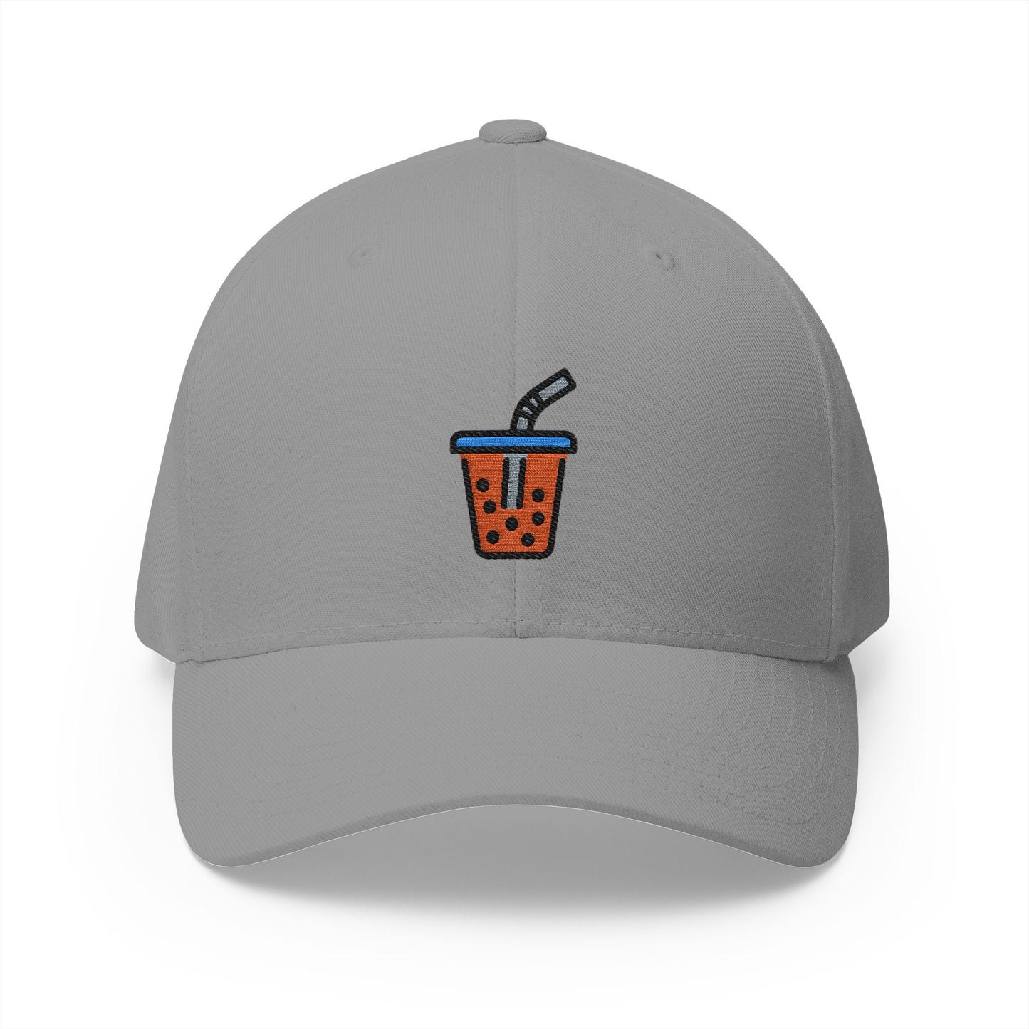 Bubble Tea Emoji Grey Cap – Premium by Capmoji