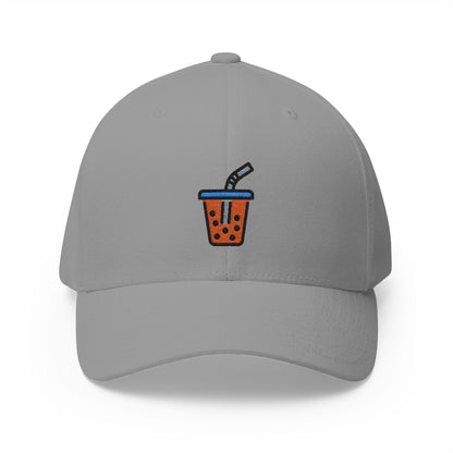 Bubble Tea Emoji Grey Cap – Premium by Capmoji