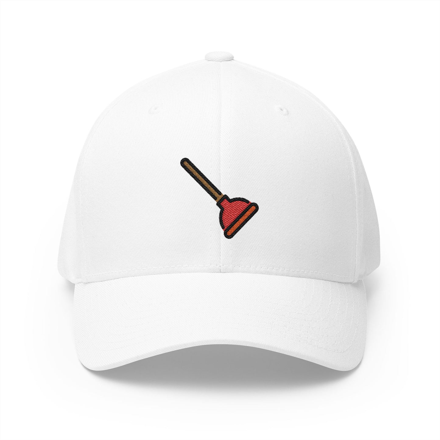 Plunger Emoji White Cap – Premium by Capmoji