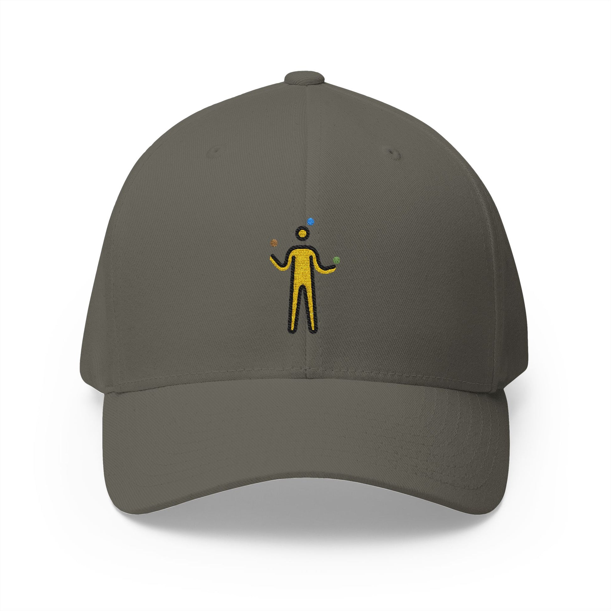 Man Juggling Emoji Olive Cap – Premium by Capmoji