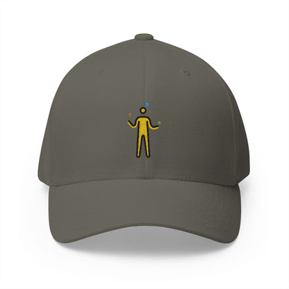 Man Juggling Emoji Olive Cap – Premium by Capmoji